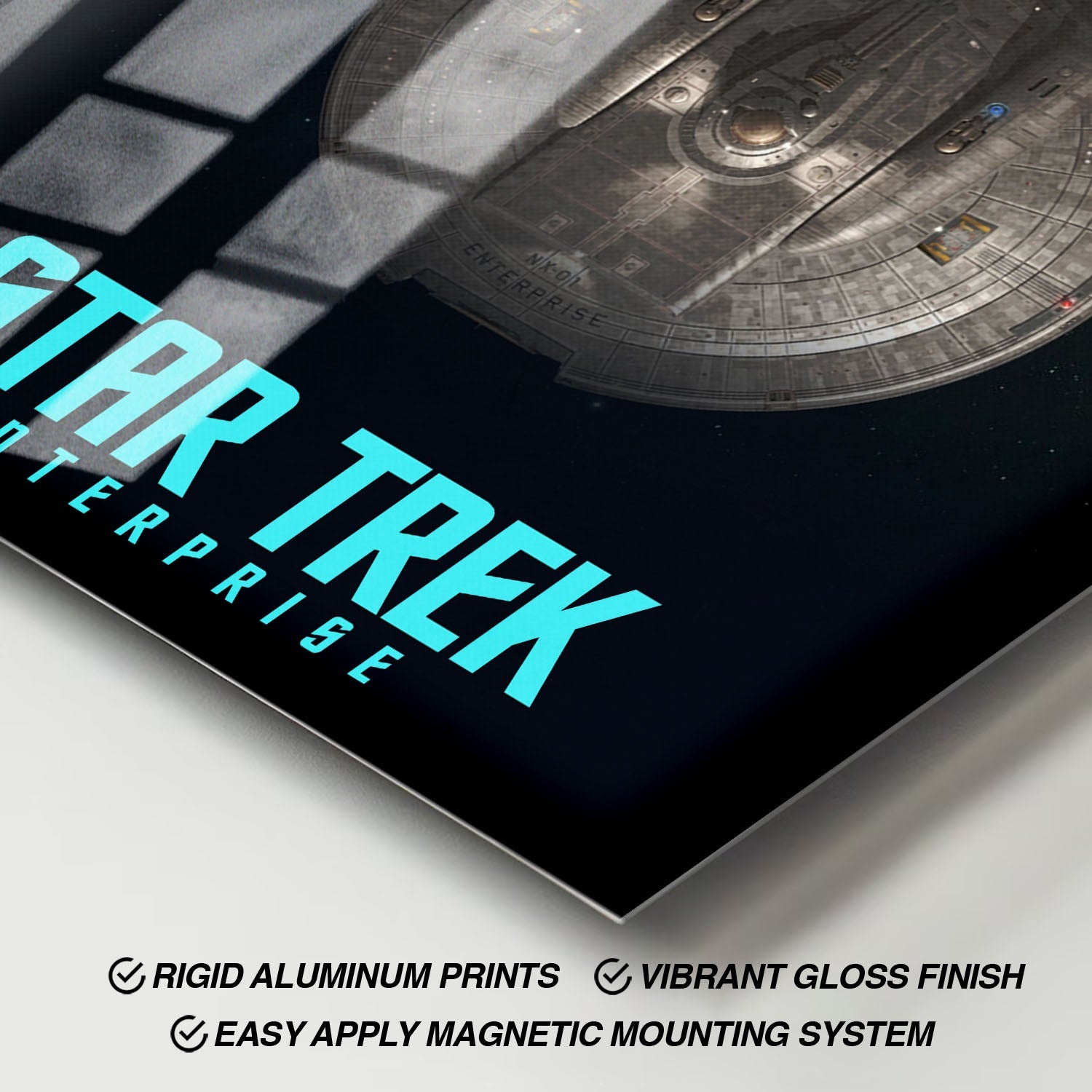 Flex Designs Metal Poster Star Trek Enterprise 11 x 17" Home Goods - TV Show 2001 TV Show Metal Poster