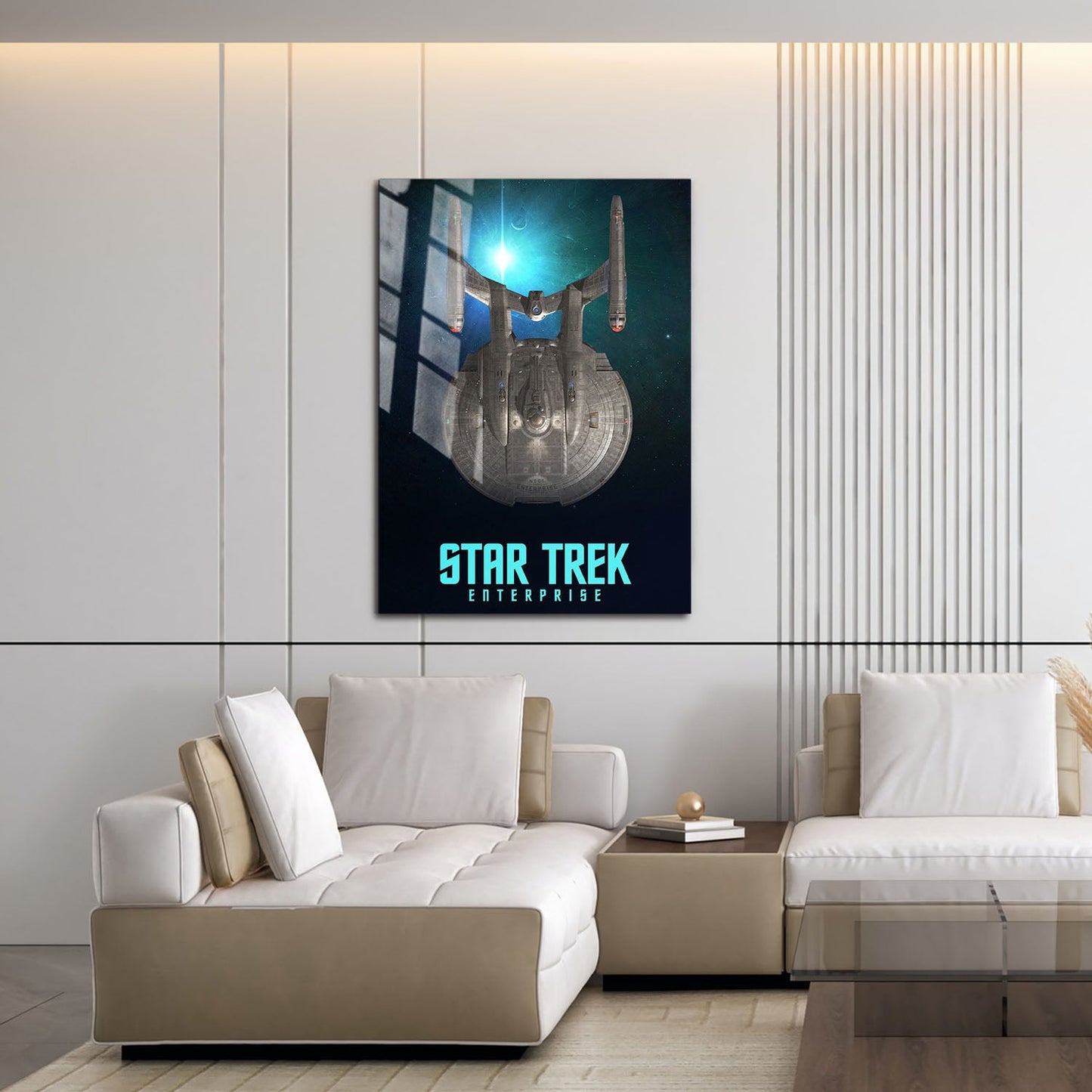 Flex Designs Metal Poster Star Trek Enterprise 16 x 24" Home Goods - TV Show 2001 TV Show Metal Poster