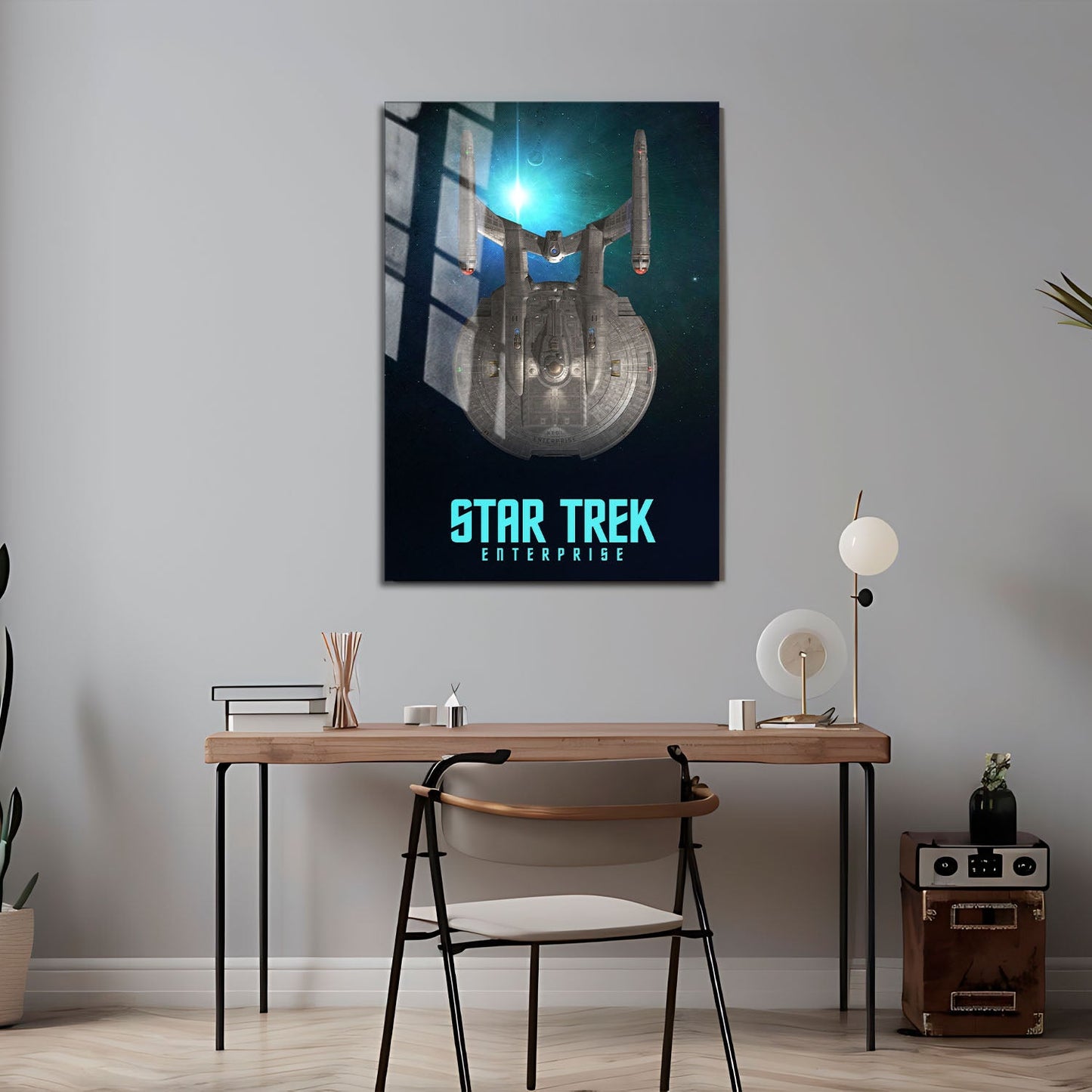 Flex Designs Metal Poster Star Trek Enterprise 24 x 36" Home Goods - TV Show 2001 TV Show Metal Poster