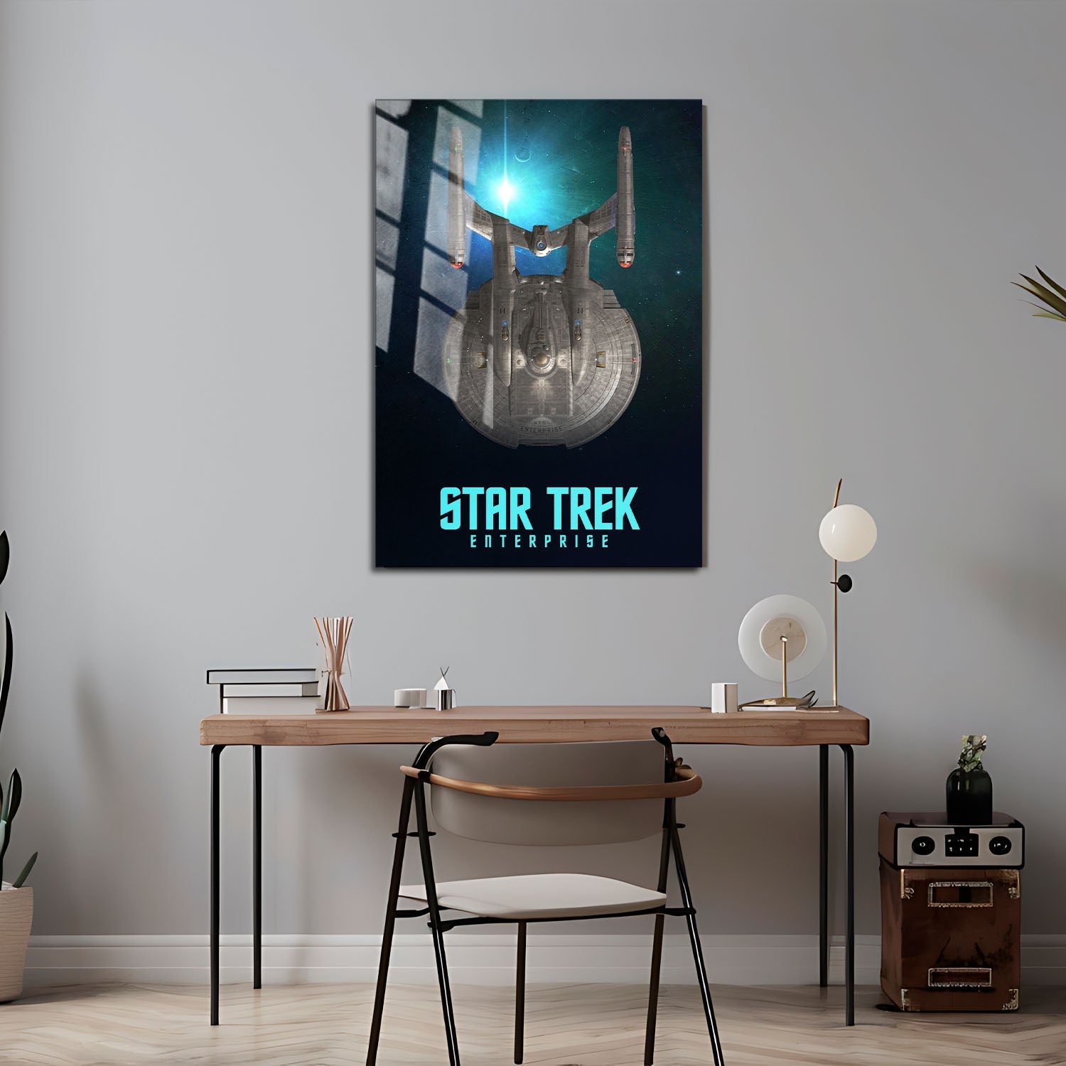 Flex Designs Metal Poster Star Trek Enterprise 24 x 36" Home Goods - TV Show 2001 TV Show Metal Poster