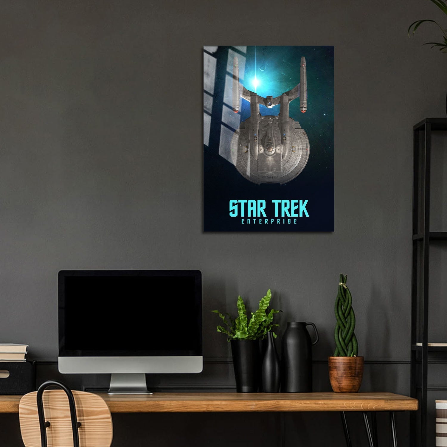 Flex Designs Metal Poster Star Trek Enterprise 5 x 7" Home Goods - TV Show 2001 TV Show Metal Poster