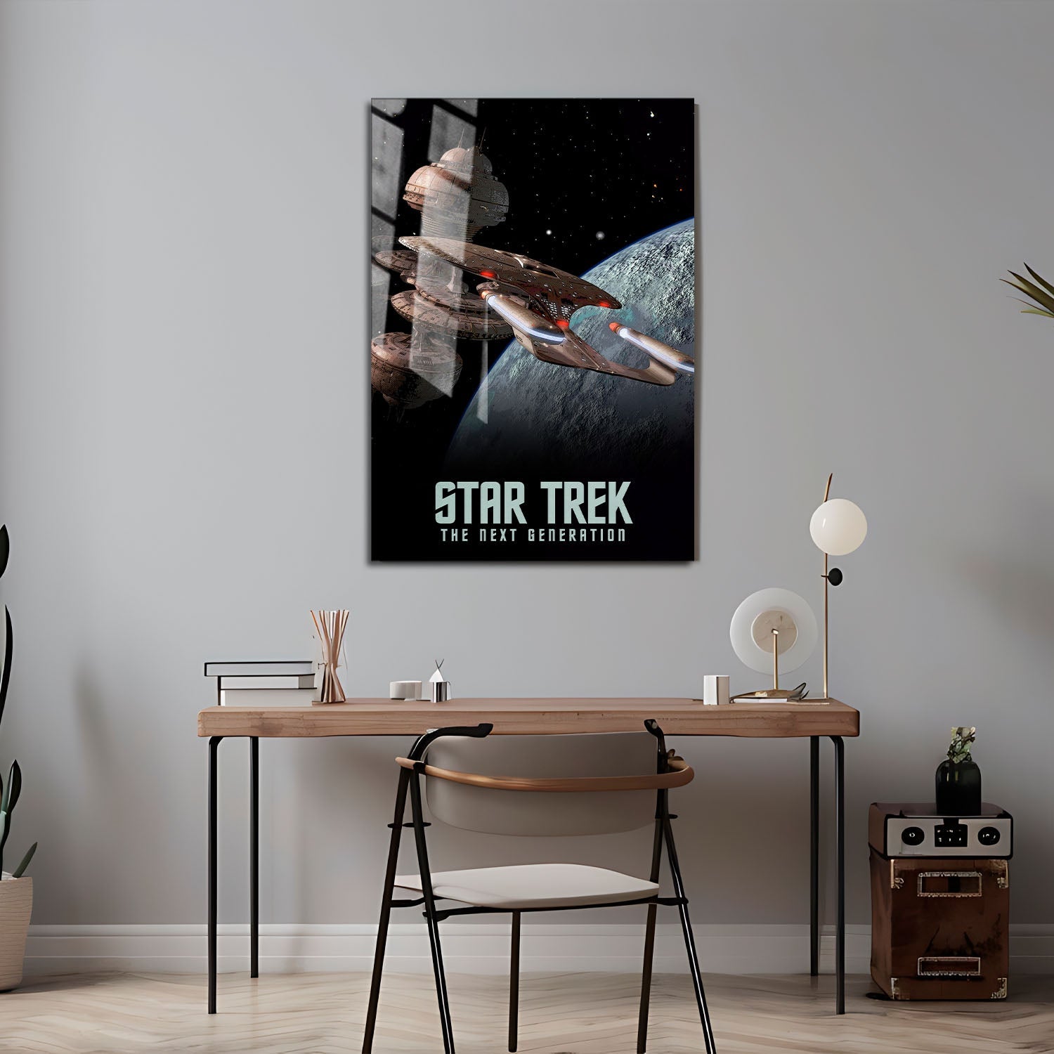 Flex Designs Metal Poster Star Trek The Next Generation 24 x 36" Home Goods - TV Show 1987 TV Show Metal Poster