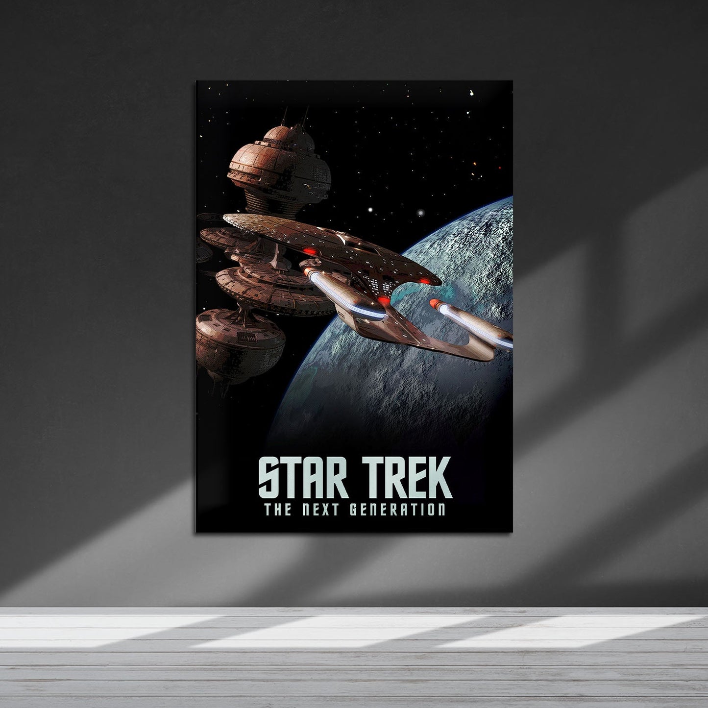 Flex Designs Metal Poster Star Trek The Next Generation 5 x 7" Home Goods - TV Show 1987 TV Show Metal Poster