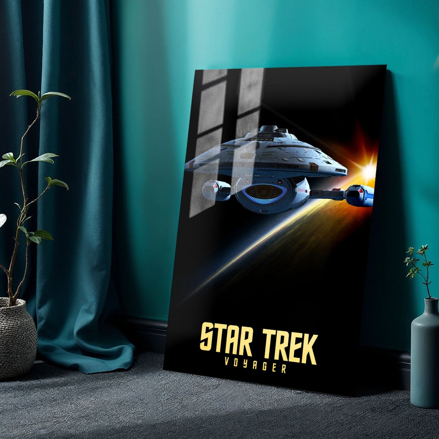 Star Trek Voyager TV Show Metal Poster