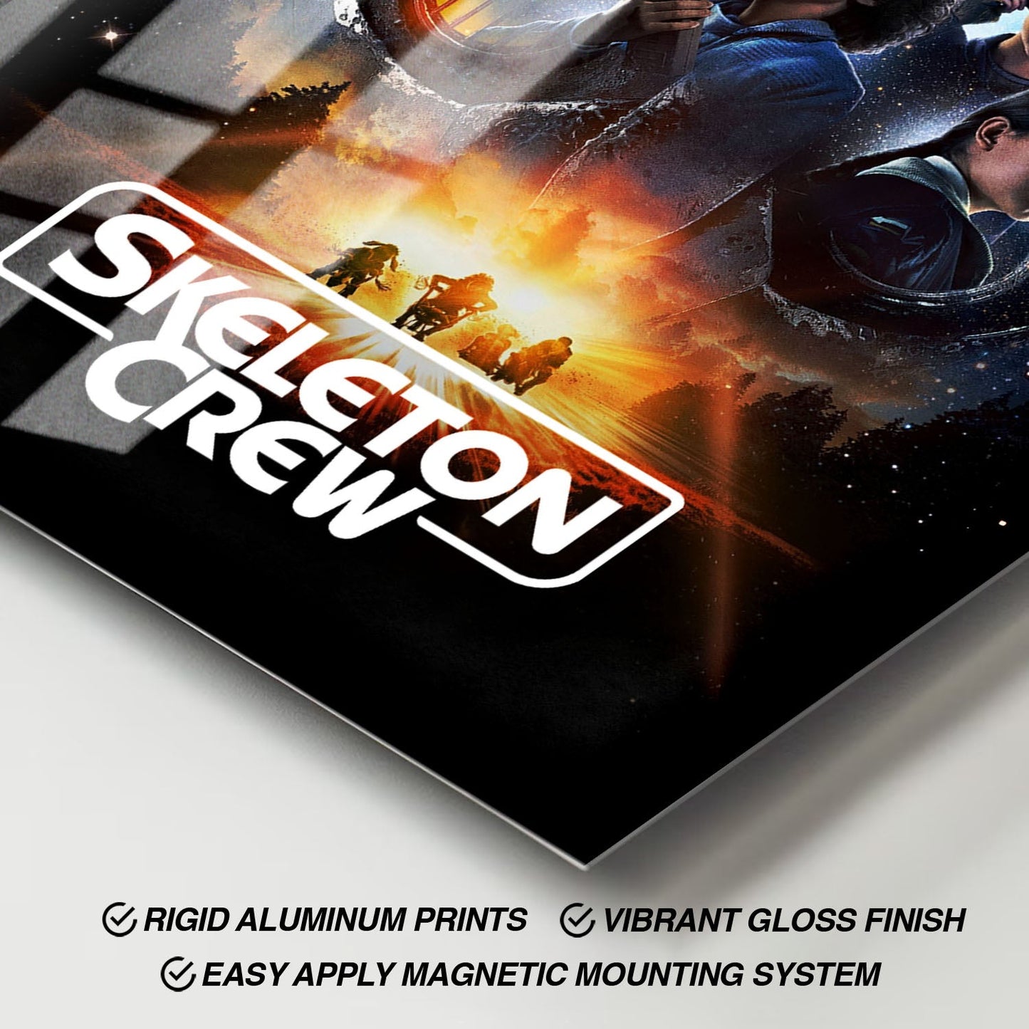 Flex Designs Metal Poster Star Wars Skeleton Crew 11 x 17" Home Goods - TV Show 2025 TV Show Metal Poster