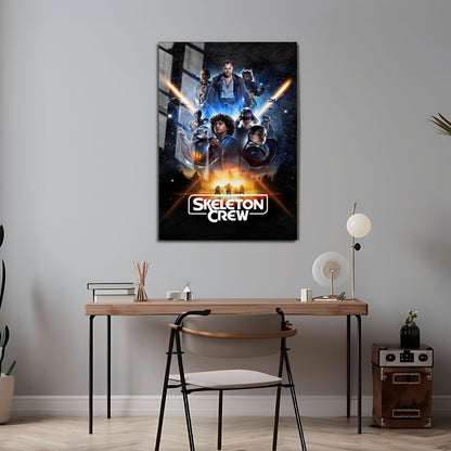 Flex Designs Metal Poster Star Wars Skeleton Crew 24 x 36" Home Goods - TV Show 2025 TV Show Metal Poster