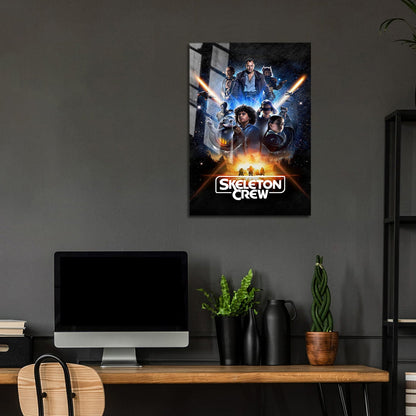 Flex Designs Metal Poster Star Wars Skeleton Crew 5 x 7" Home Goods - TV Show 2025 TV Show Metal Poster