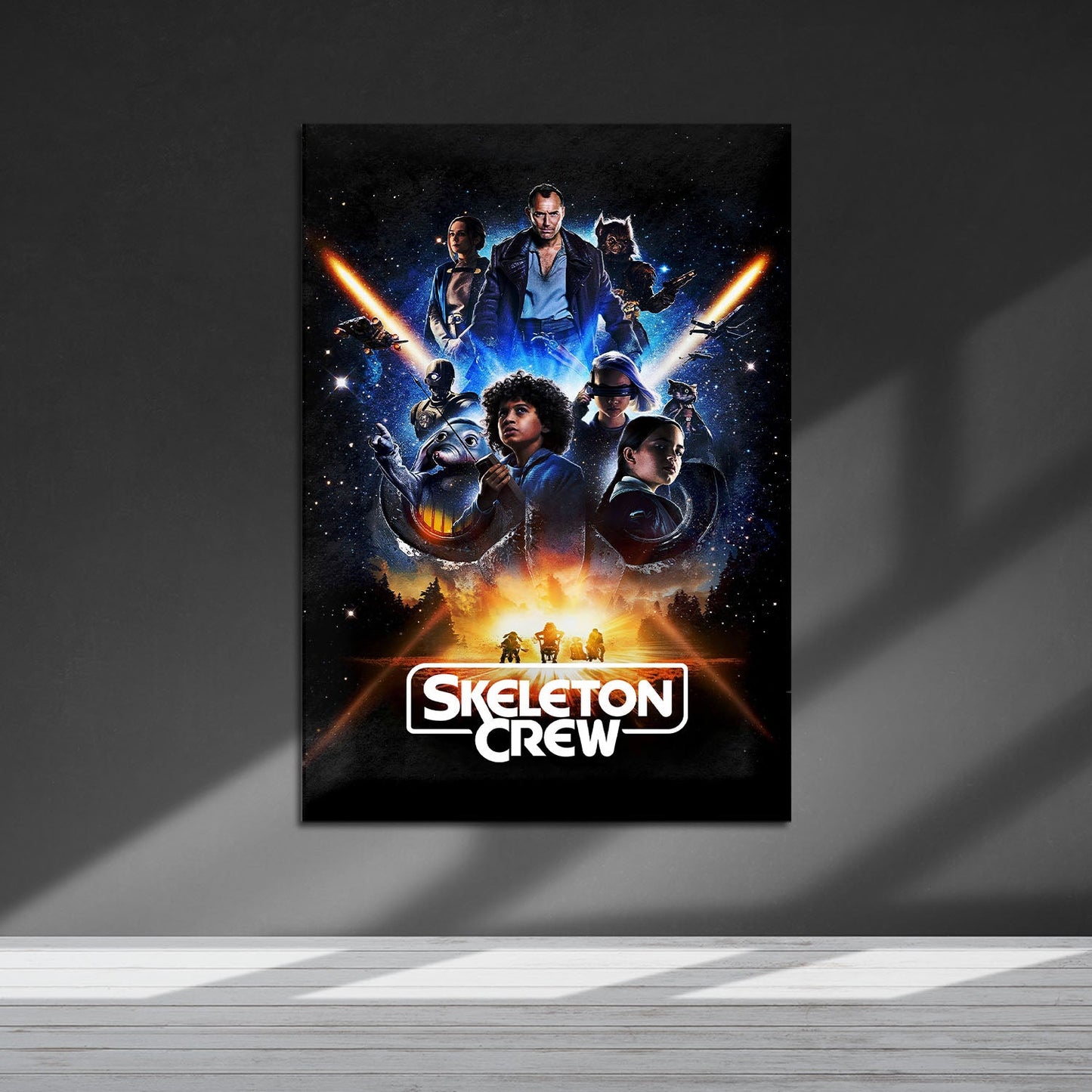 Flex Designs Metal Poster Star Wars Skeleton Crew 5 x 7" Home Goods - TV Show 2025 TV Show Metal Poster