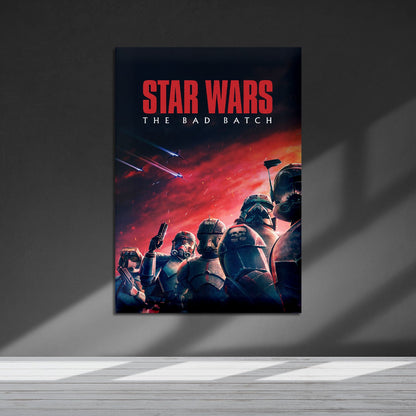 Flex Designs Metal Poster Star Wars The Bad Batch 5 x 7" Home Goods - TV Show 2021 TV Show Metal Poster