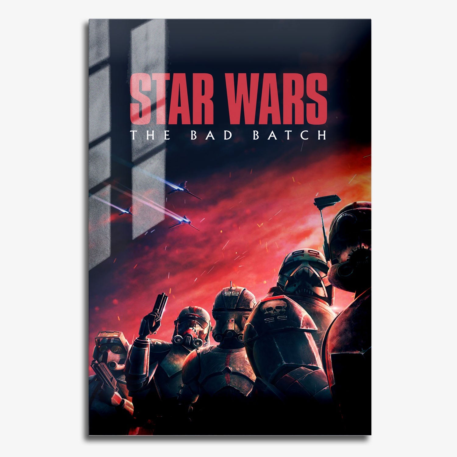 Flex Designs Metal Poster Star Wars The Bad Batch 11 x 17" Home Goods - TV Show 2021 TV Show Metal Poster