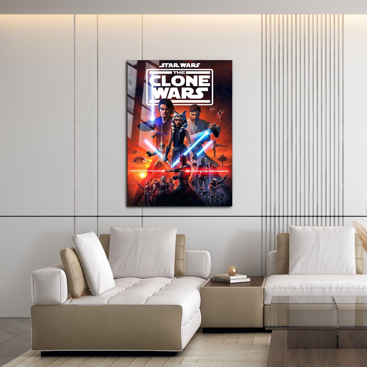 Flex Designs Metal Poster Star Wars The Clone Wars Cartoon 16 x 24" Home Goods - TV Show 2008 TV Show Metal Poster