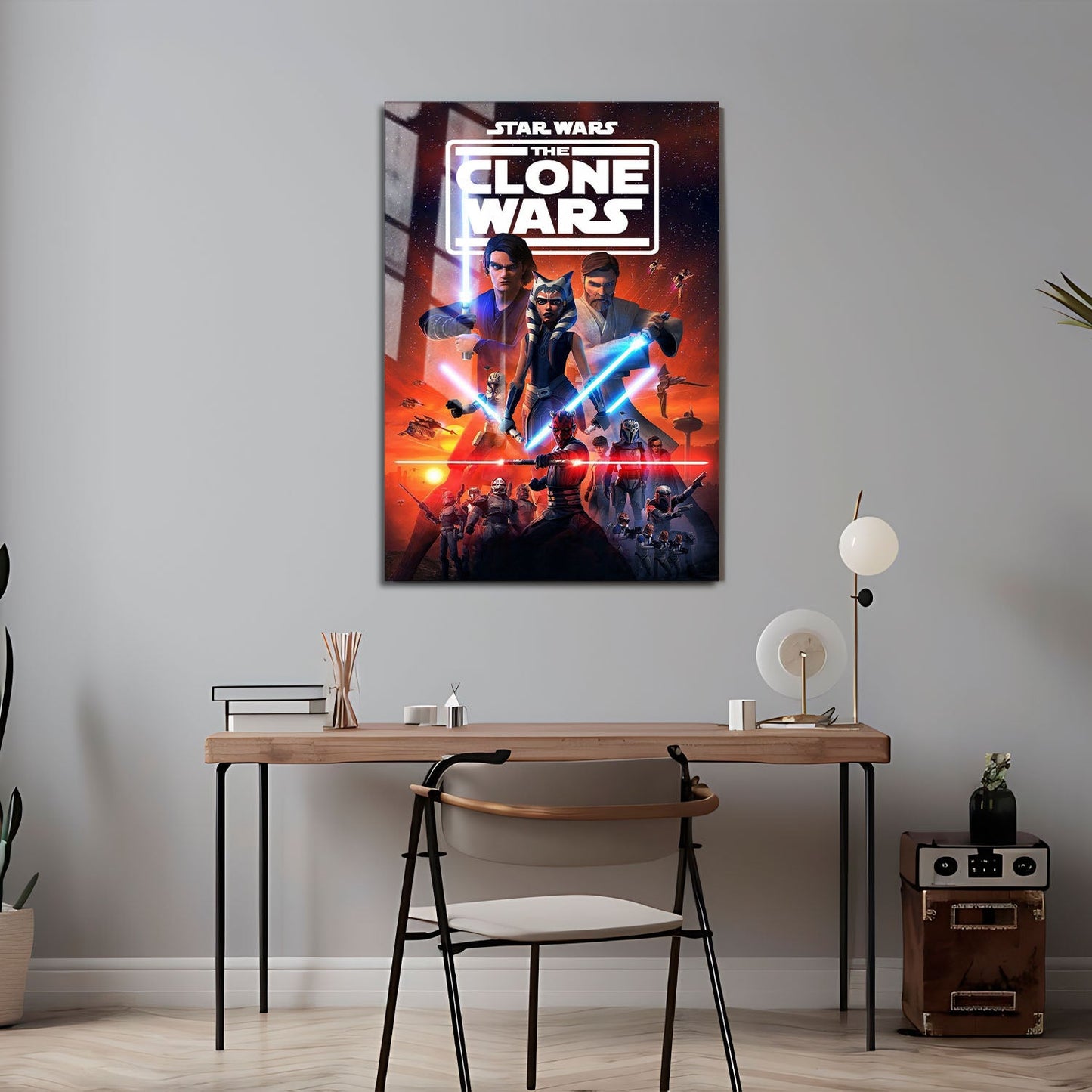 Flex Designs Metal Poster Star Wars The Clone Wars Cartoon 24 x 36" Home Goods - TV Show 2008 TV Show Metal Poster