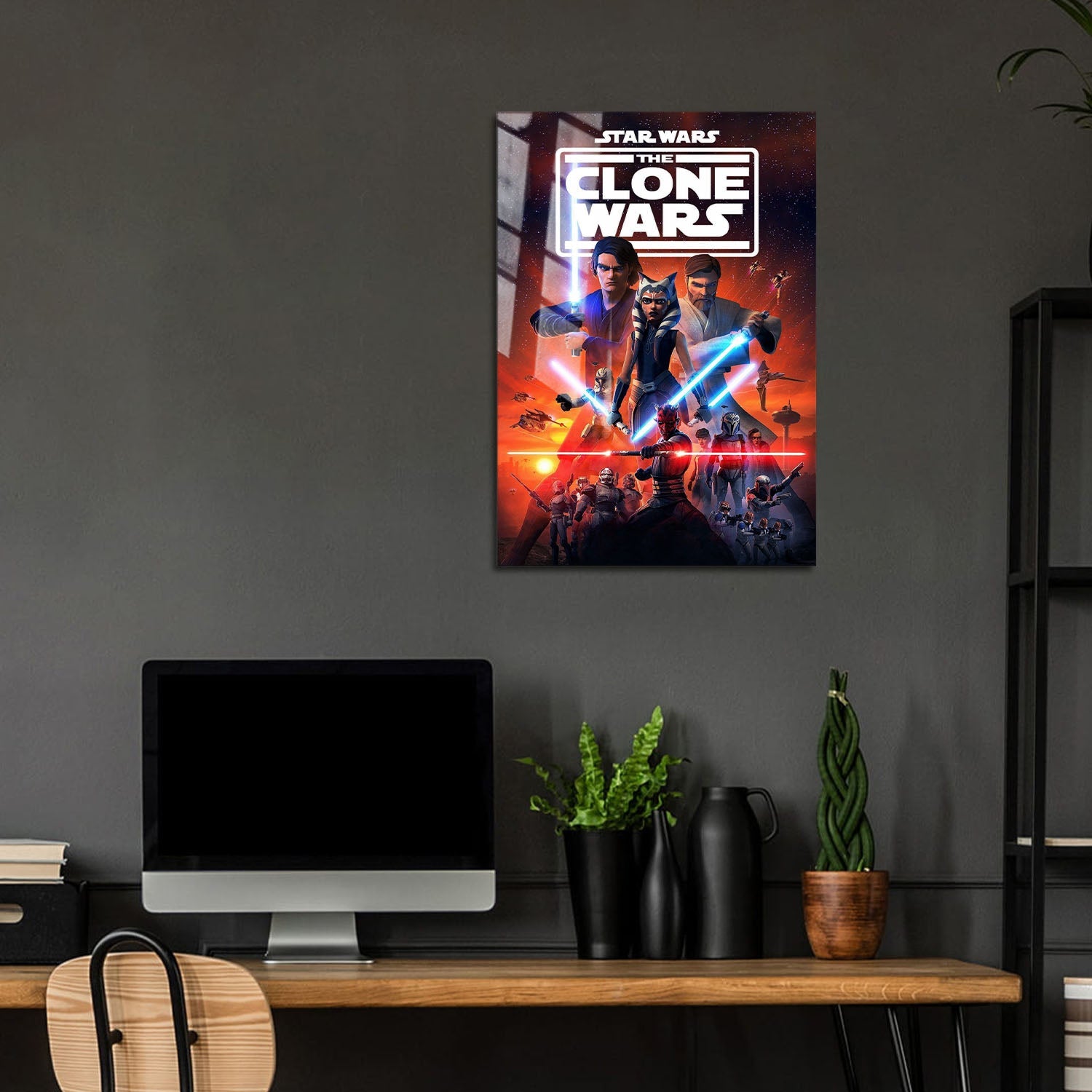 Flex Designs Metal Poster Star Wars The Clone Wars Cartoon 5 x 7" Home Goods - TV Show 2008 TV Show Metal Poster
