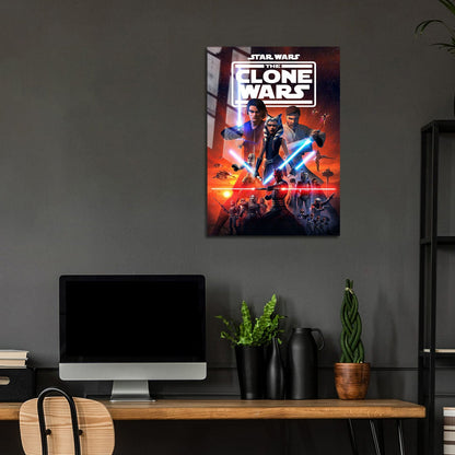 Flex Designs Metal Poster Star Wars The Clone Wars Cartoon 5 x 7" Home Goods - TV Show 2008 TV Show Metal Poster