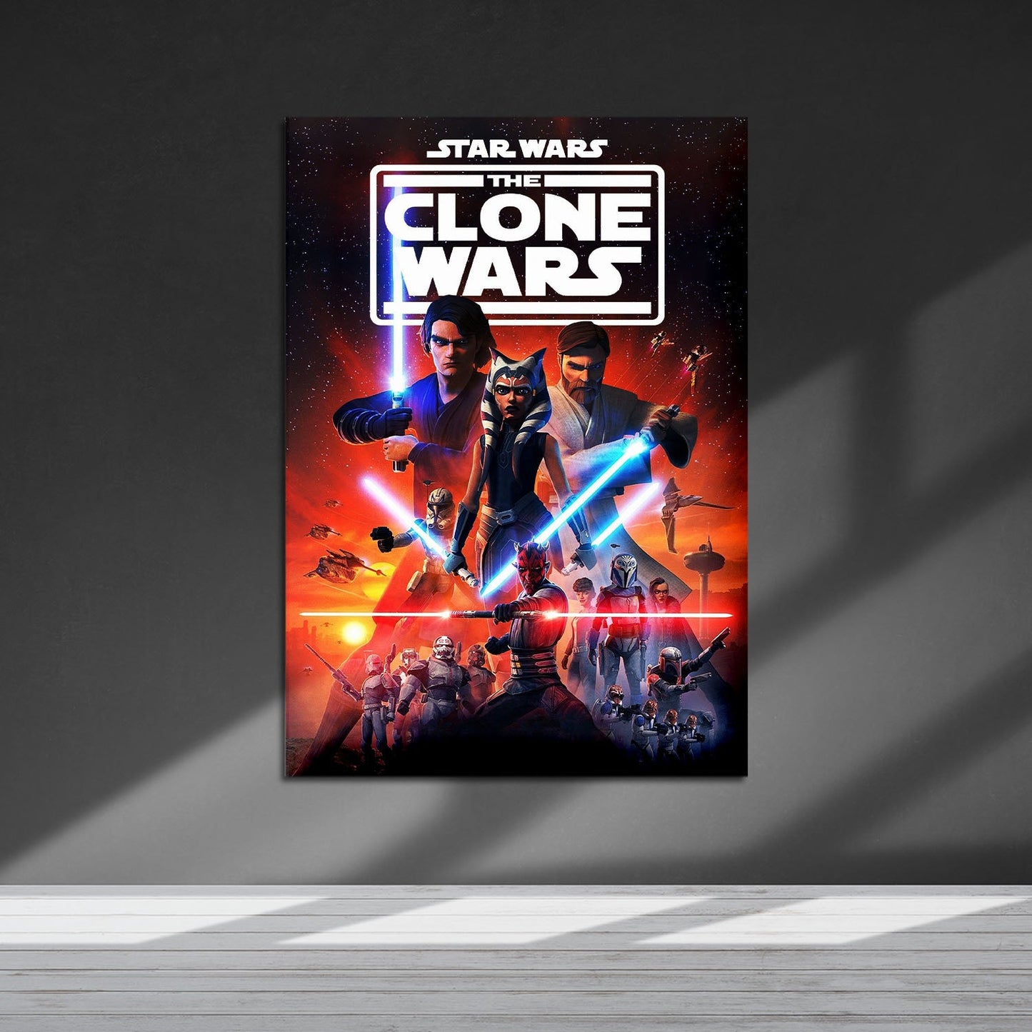 Flex Designs Metal Poster Star Wars The Clone Wars Cartoon 5 x 7" Home Goods - TV Show 2008 TV Show Metal Poster