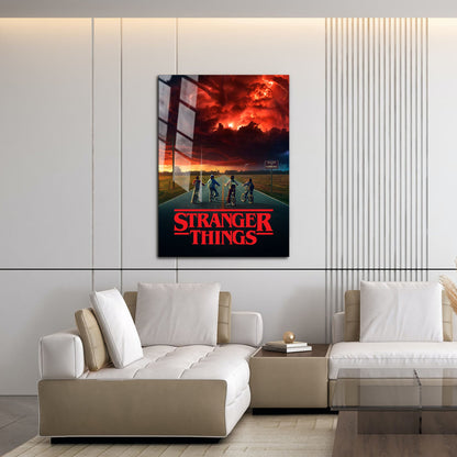 Flex Designs Metal Poster Stranger Things Theatrical 16 x 24" Home Goods - TV Show 2016 TV Show Metal Poster