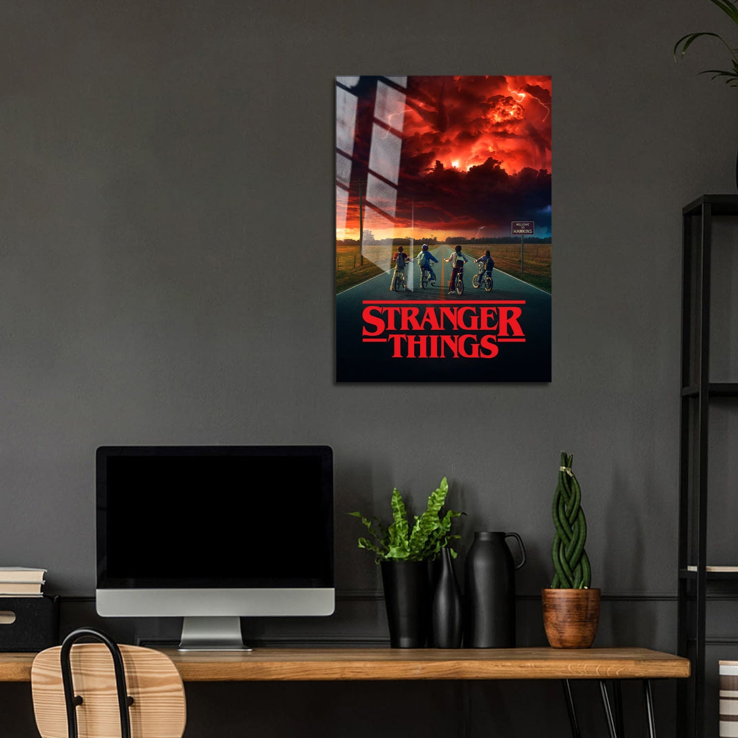 Flex Designs Metal Poster Stranger Things Theatrical 5 x 7" Home Goods - TV Show 2016 TV Show Metal Poster