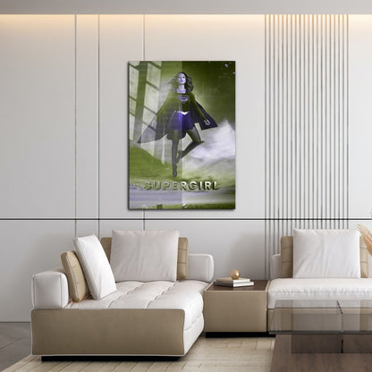 Flex Designs Metal Poster Supergirl 16 x 24" Home Goods - TV Show 2015 TV Show Metal Poster