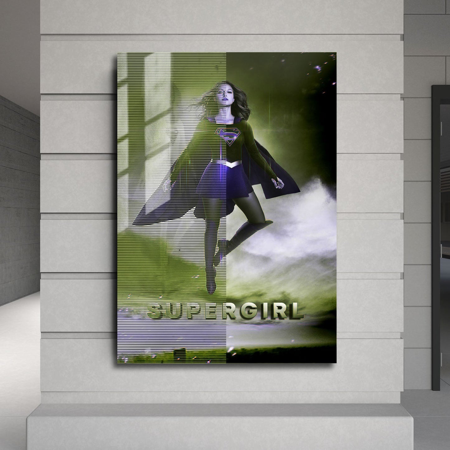 Flex Designs Metal Poster Supergirl 24 x 36" Home Goods - TV Show 2015 TV Show Metal Poster