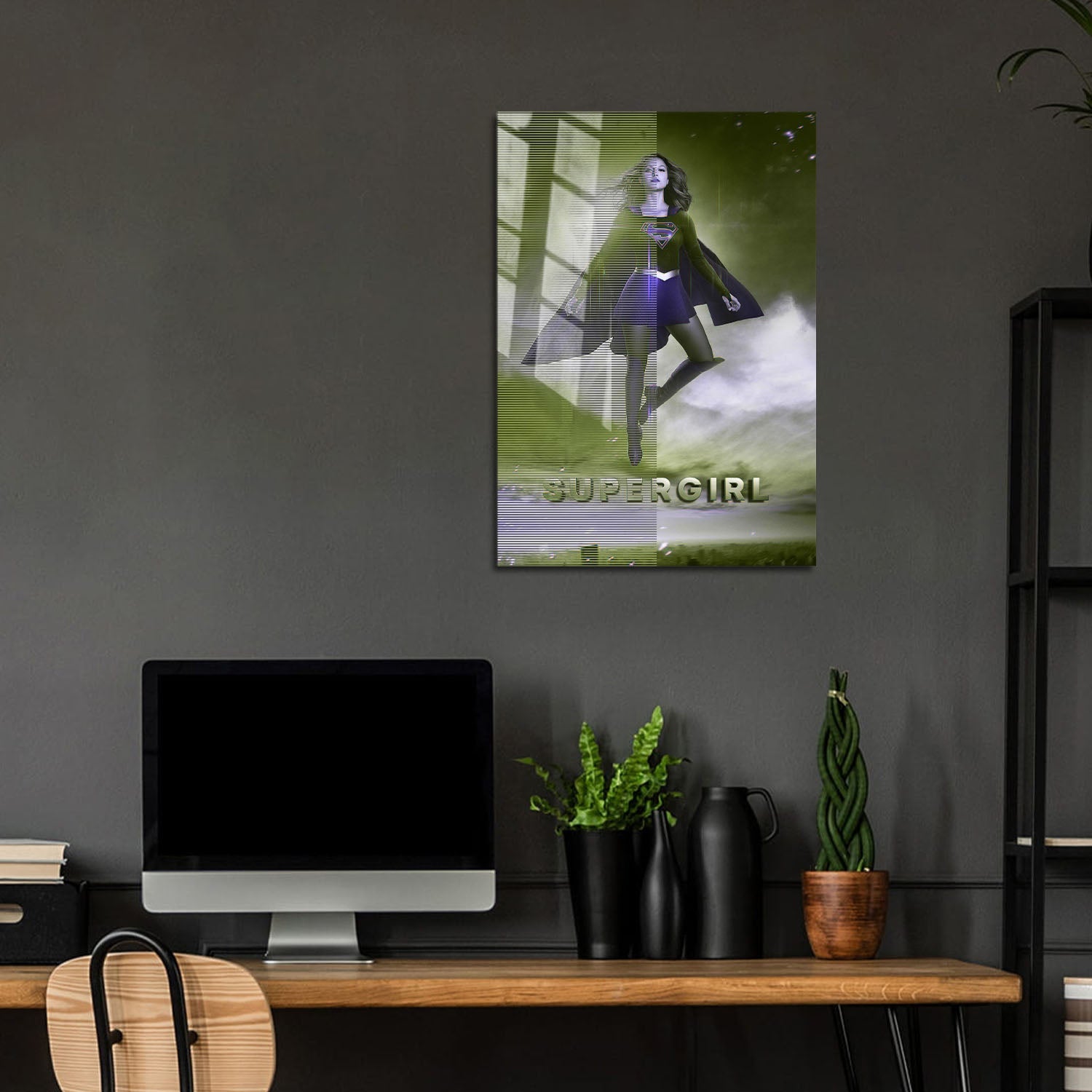Flex Designs Metal Poster Supergirl 5 x 7" Home Goods - TV Show 2015 TV Show Metal Poster