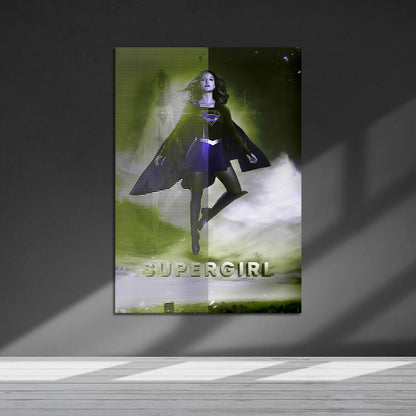 Flex Designs Metal Poster Supergirl 5 x 7" Home Goods - TV Show 2015 TV Show Metal Poster