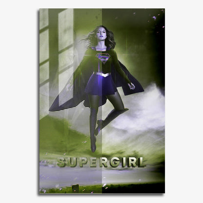 Flex Designs Metal Poster Supergirl 11 x 17" Home Goods - TV Show 2015 TV Show Metal Poster