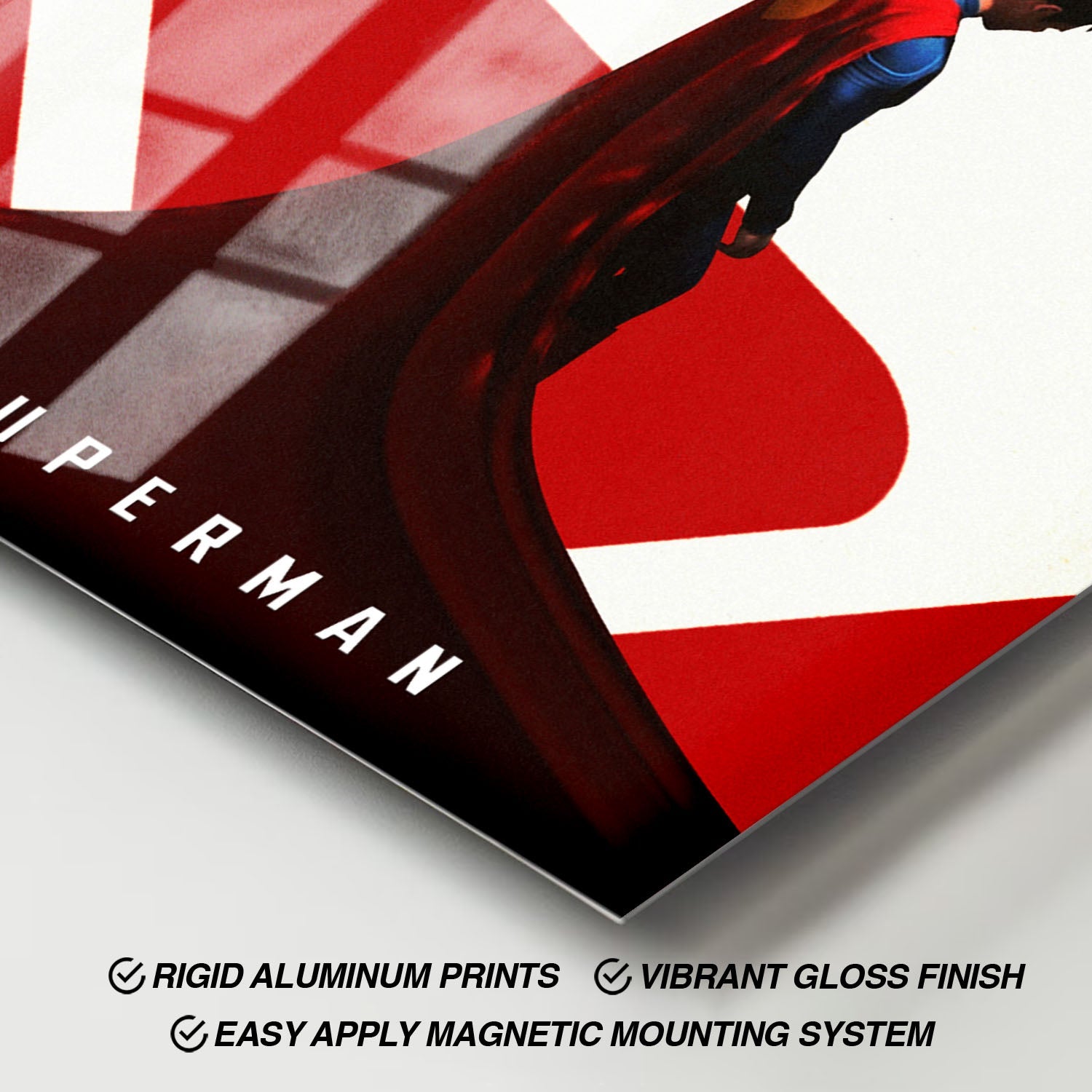 Flex Designs Metal Poster Superman Cape Cartoon 11 x 17" Home Goods - TV Show 2025 TV Show Metal Poster