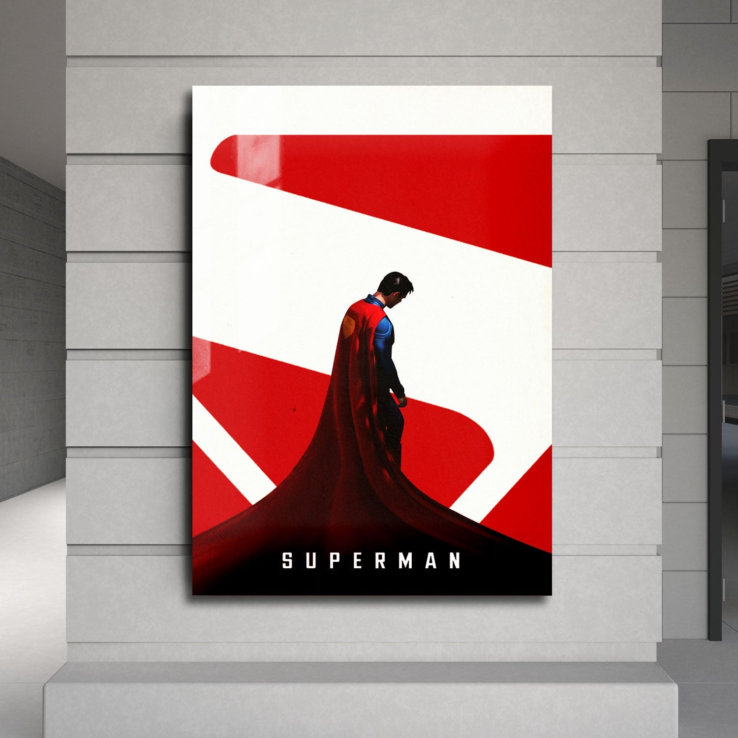 Flex Designs Metal Poster Superman Cape Cartoon 24 x 36" Home Goods - TV Show 2025 TV Show Metal Poster
