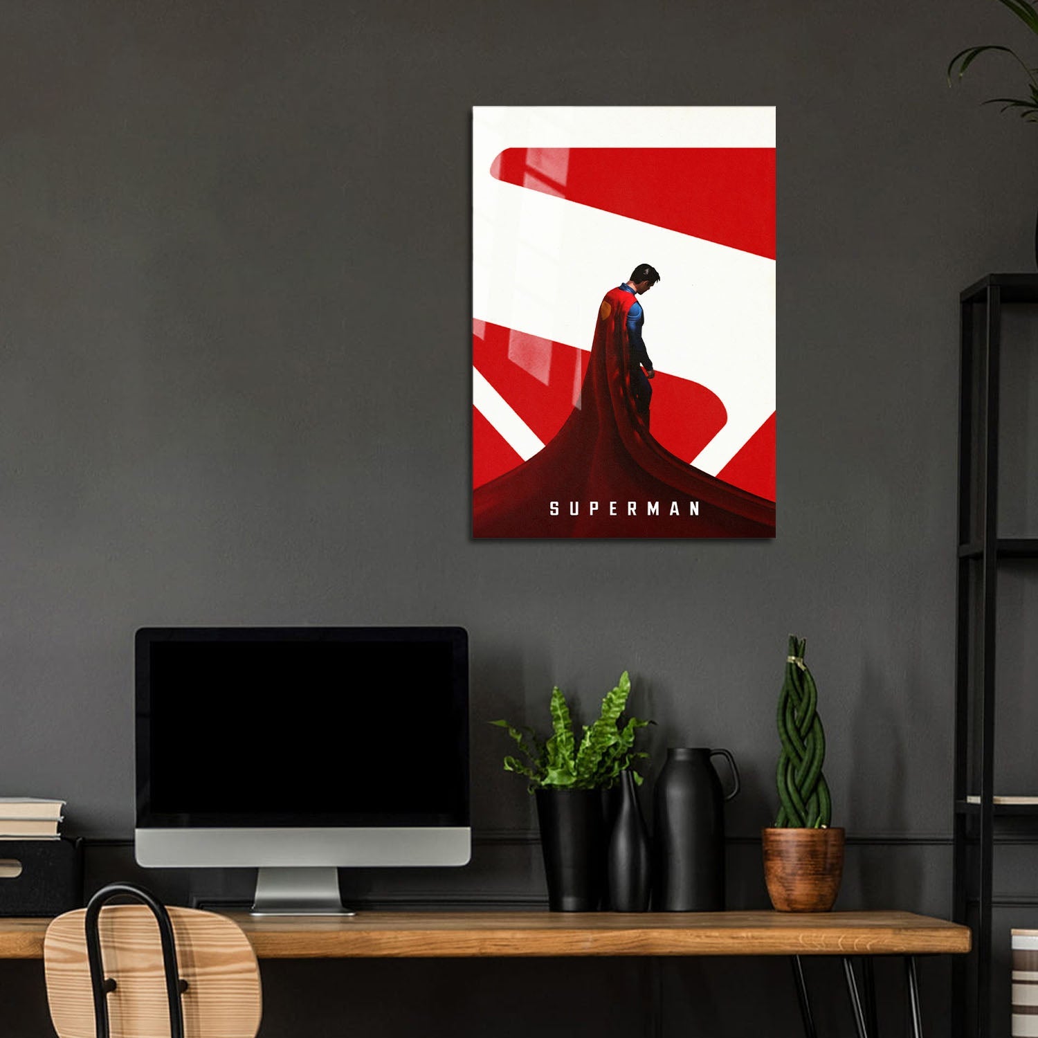 Flex Designs Metal Poster Superman Cape Cartoon 5 x 7" Home Goods - TV Show 2025 TV Show Metal Poster