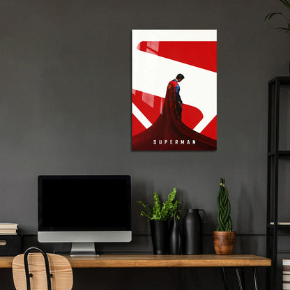 Flex Designs Metal Poster Superman Cape Cartoon 5 x 7" Home Goods - TV Show 2025 TV Show Metal Poster