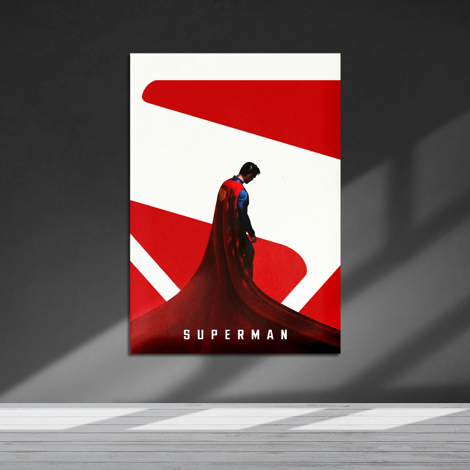 Flex Designs Metal Poster Superman Cape Cartoon 5 x 7" Home Goods - TV Show 2025 TV Show Metal Poster
