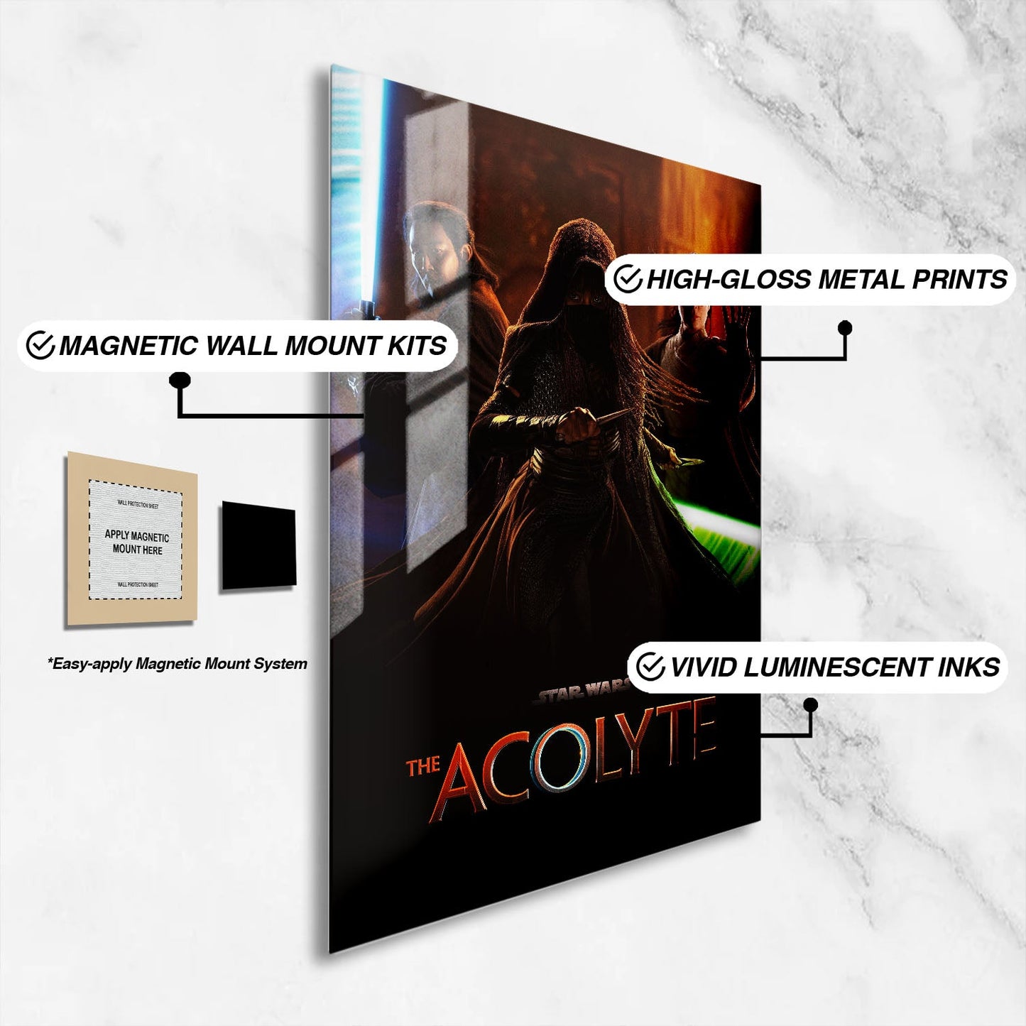 Flex Designs Metal Poster The Acolyte 16 x 24" Home Goods - TV Show 2025 TV Show Metal Poster