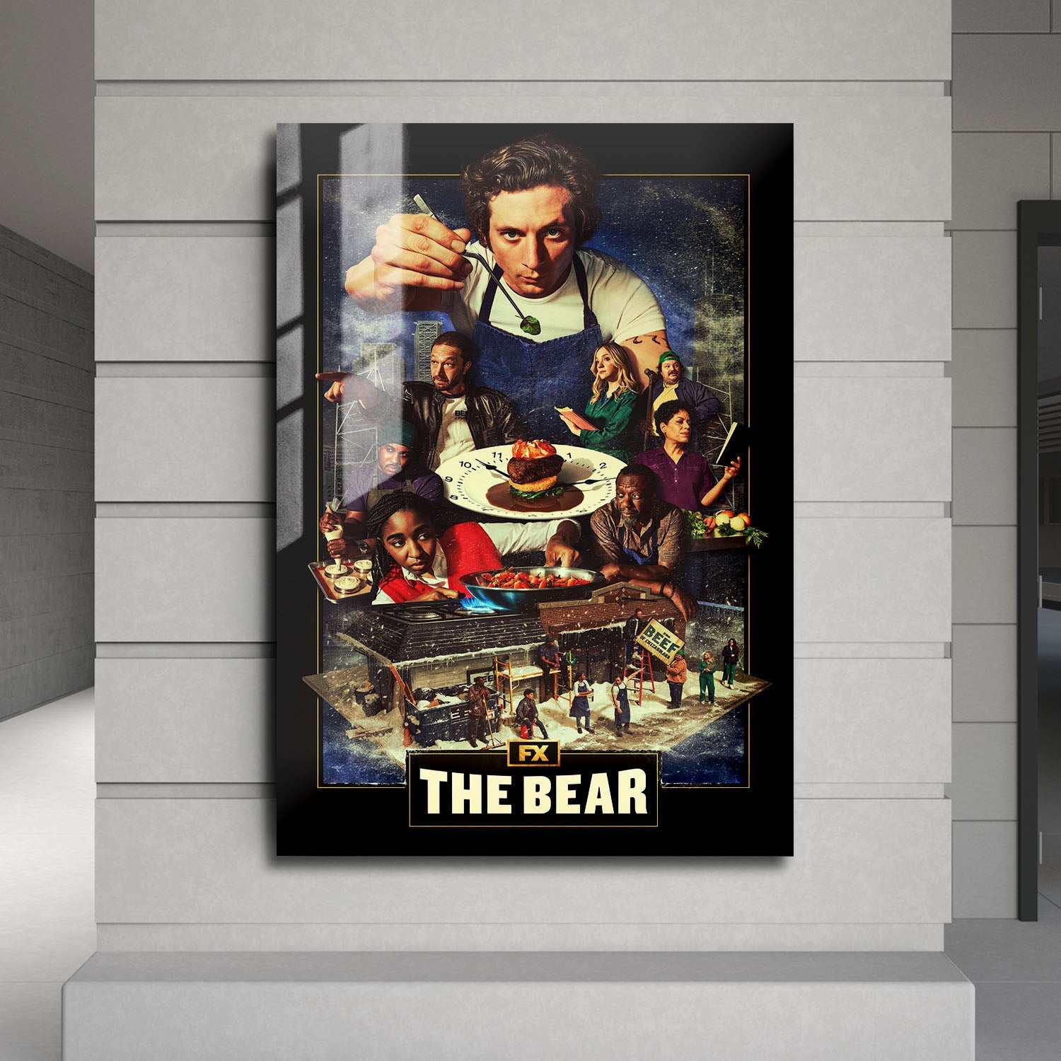 Flex Designs Metal Poster The Bear Key Art 24 x 36" Home Goods - TV Show 2022 TV Show Metal Poster