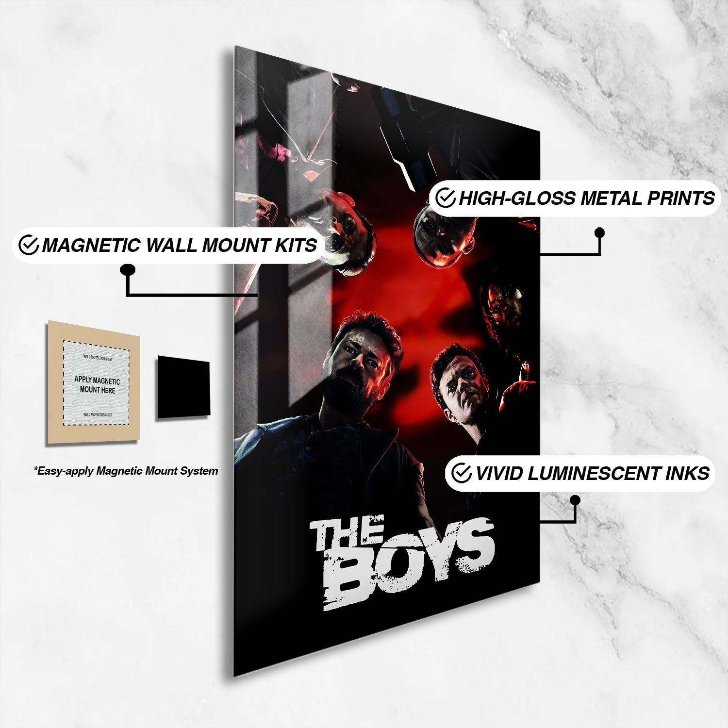 Flex Designs Metal Poster The Boys 16 x 24" Home Goods - TV Show 2019 TV Show Metal Poster