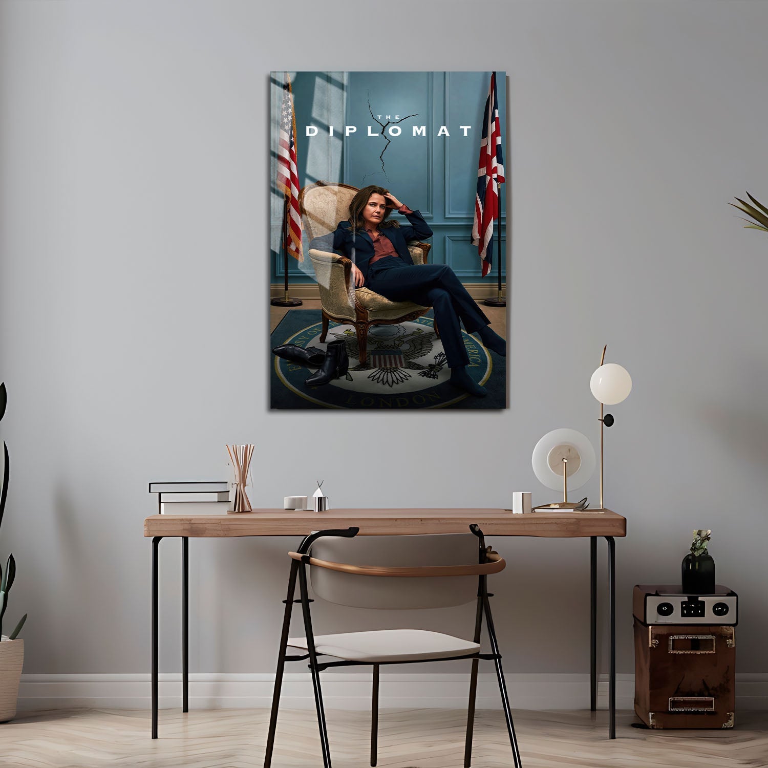 Flex Designs Metal Poster The Diplomat 24 x 36" Home Goods - TV Show 2023 TV Show Metal Poster