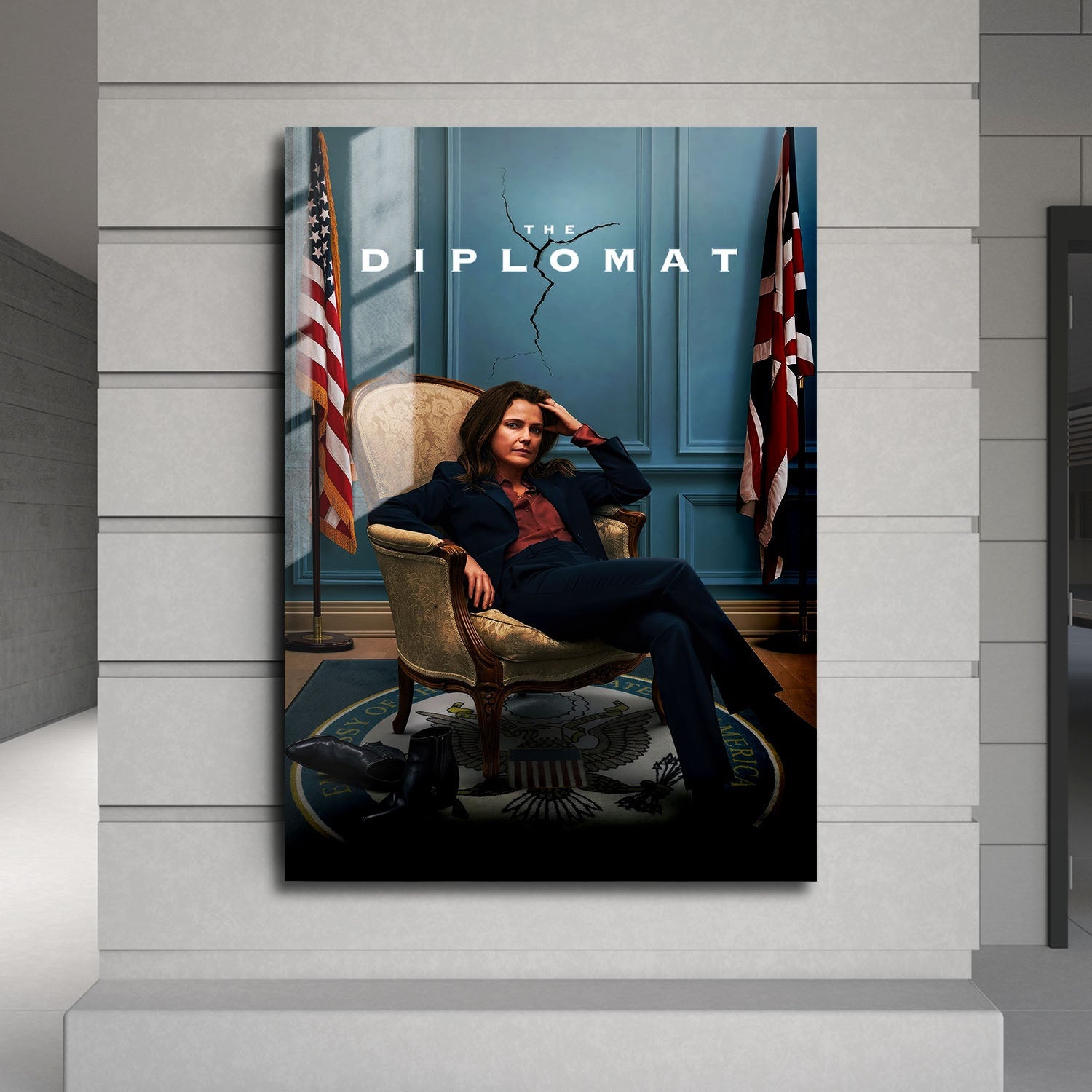Flex Designs Metal Poster The Diplomat 24 x 36" Home Goods - TV Show 2023 TV Show Metal Poster