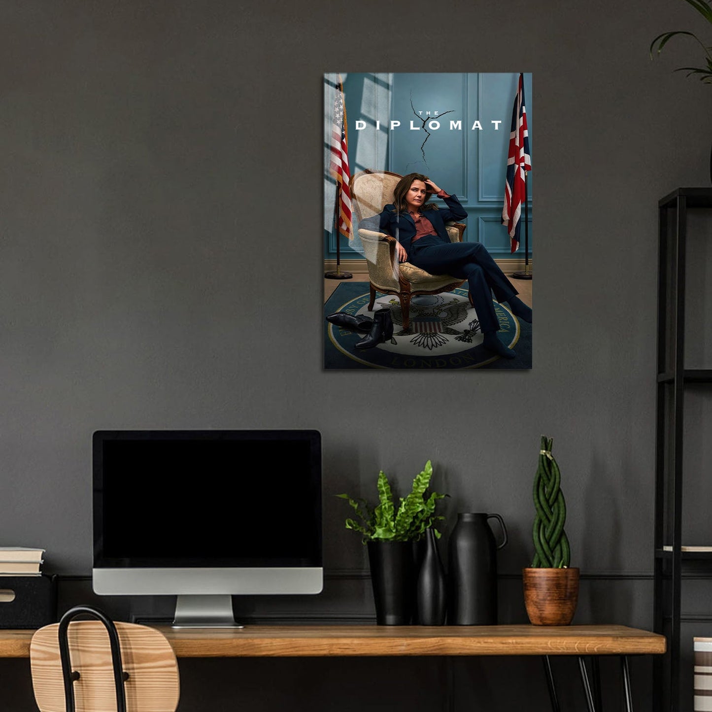 Flex Designs Metal Poster The Diplomat 5 x 7" Home Goods - TV Show 2023 TV Show Metal Poster