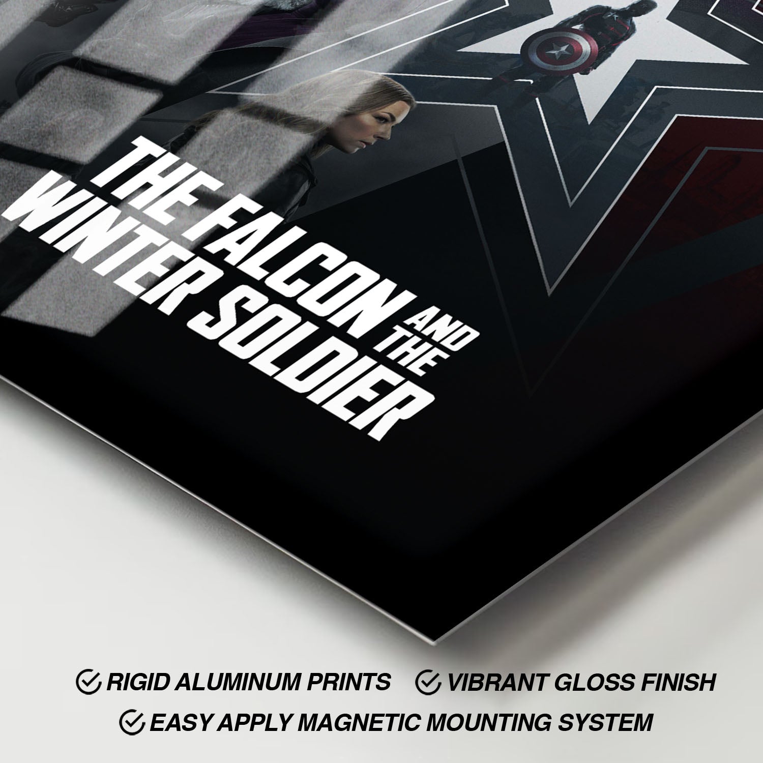 Flex Designs Metal Poster The Falcon and the Winter Soldier Alternate 11 x 17" Home Goods - TV Show 2021 TV Show Metal Poster