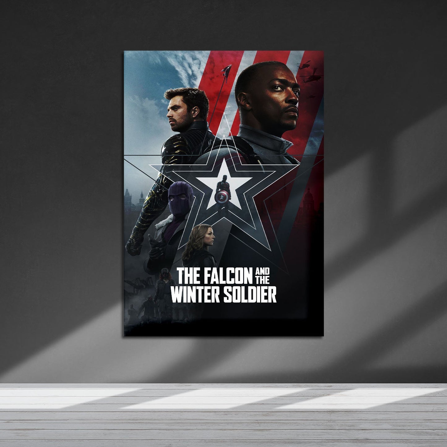 Flex Designs Metal Poster The Falcon and the Winter Soldier Alternate 5 x 7" Home Goods - TV Show 2021 TV Show Metal Poster