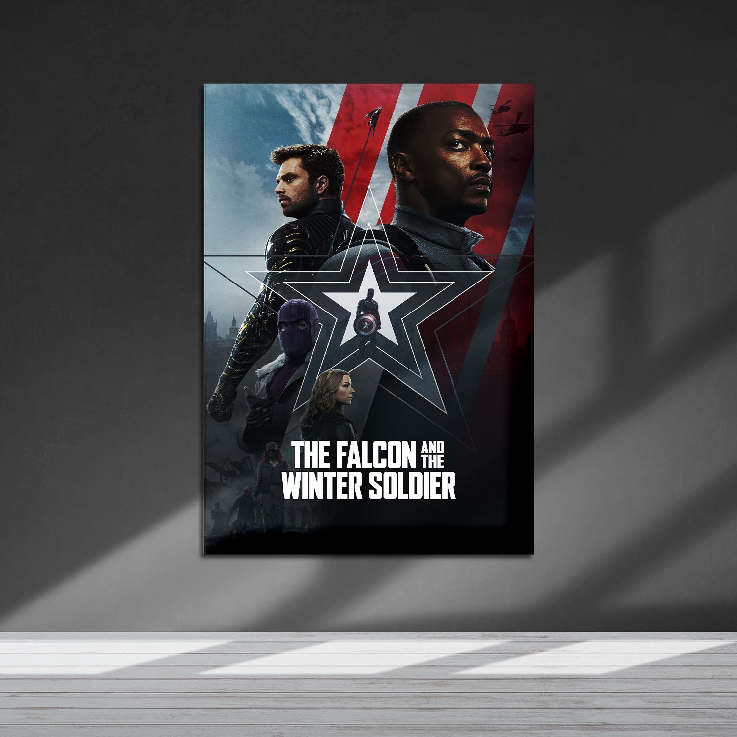 Flex Designs Metal Poster The Falcon and the Winter Soldier Alternate 5 x 7" Home Goods - TV Show 2021 TV Show Metal Poster