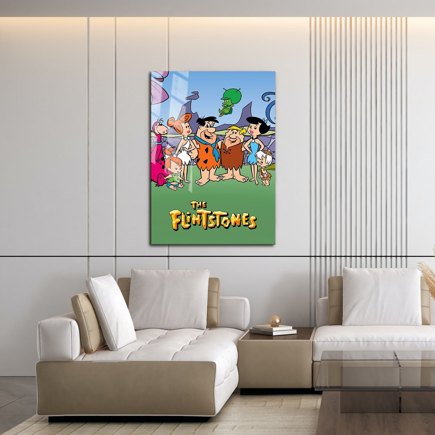 Flex Designs Metal Poster The Flintstones 16 x 24" Home Goods - TV Show 1960 TV Show Metal Poster