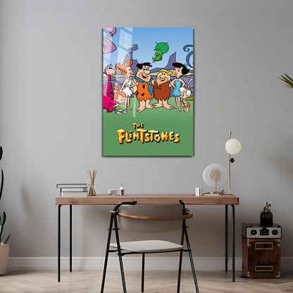 Flex Designs Metal Poster The Flintstones 24 x 36" Home Goods - TV Show 1960 TV Show Metal Poster