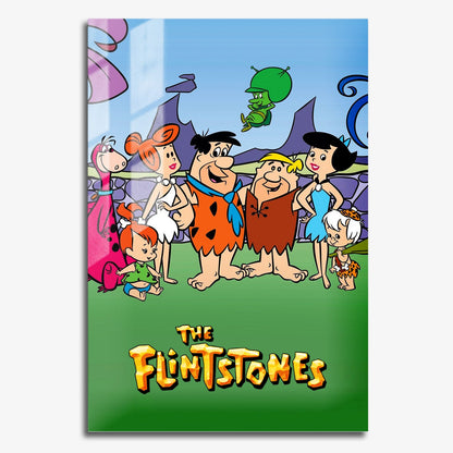 Flex Designs Metal Poster The Flintstones 11 x 17" Home Goods - TV Show 1960 TV Show Metal Poster