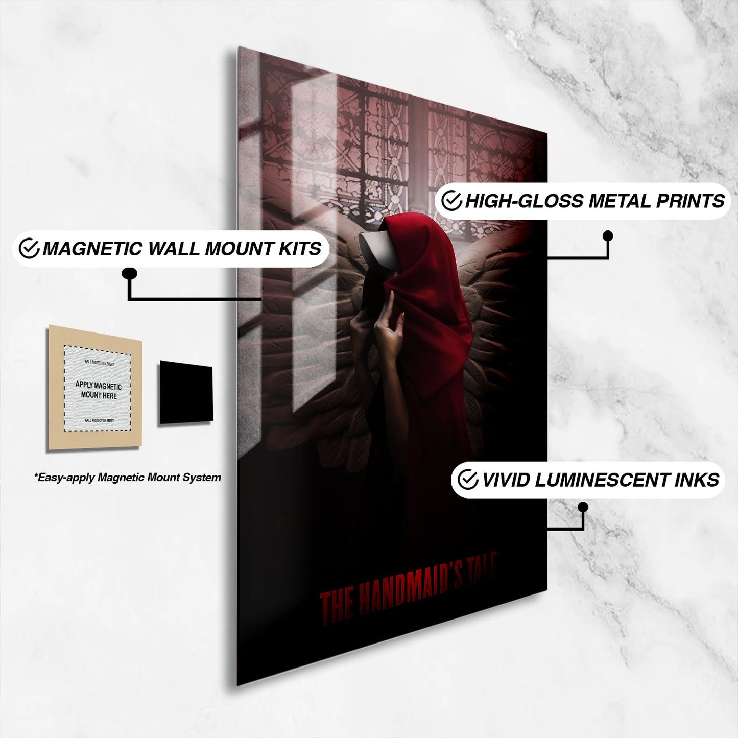 Flex Designs Metal Poster The Handmaids Tale 16 x 24" Home Goods - TV Show 2017 TV Show Metal Poster