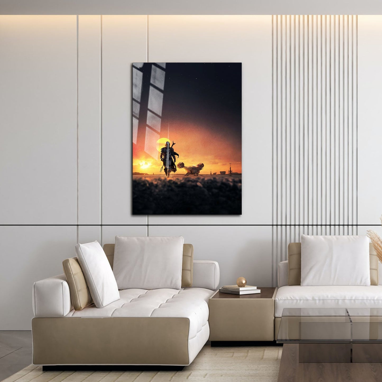 Flex Designs Metal Poster The Mandalorian Key Art 16 x 24" Home Goods - TV Show 2019 TV Show Metal Poster