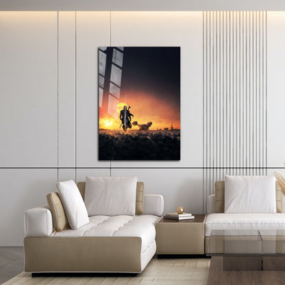Flex Designs Metal Poster The Mandalorian Key Art 16 x 24" Home Goods - TV Show 2019 TV Show Metal Poster