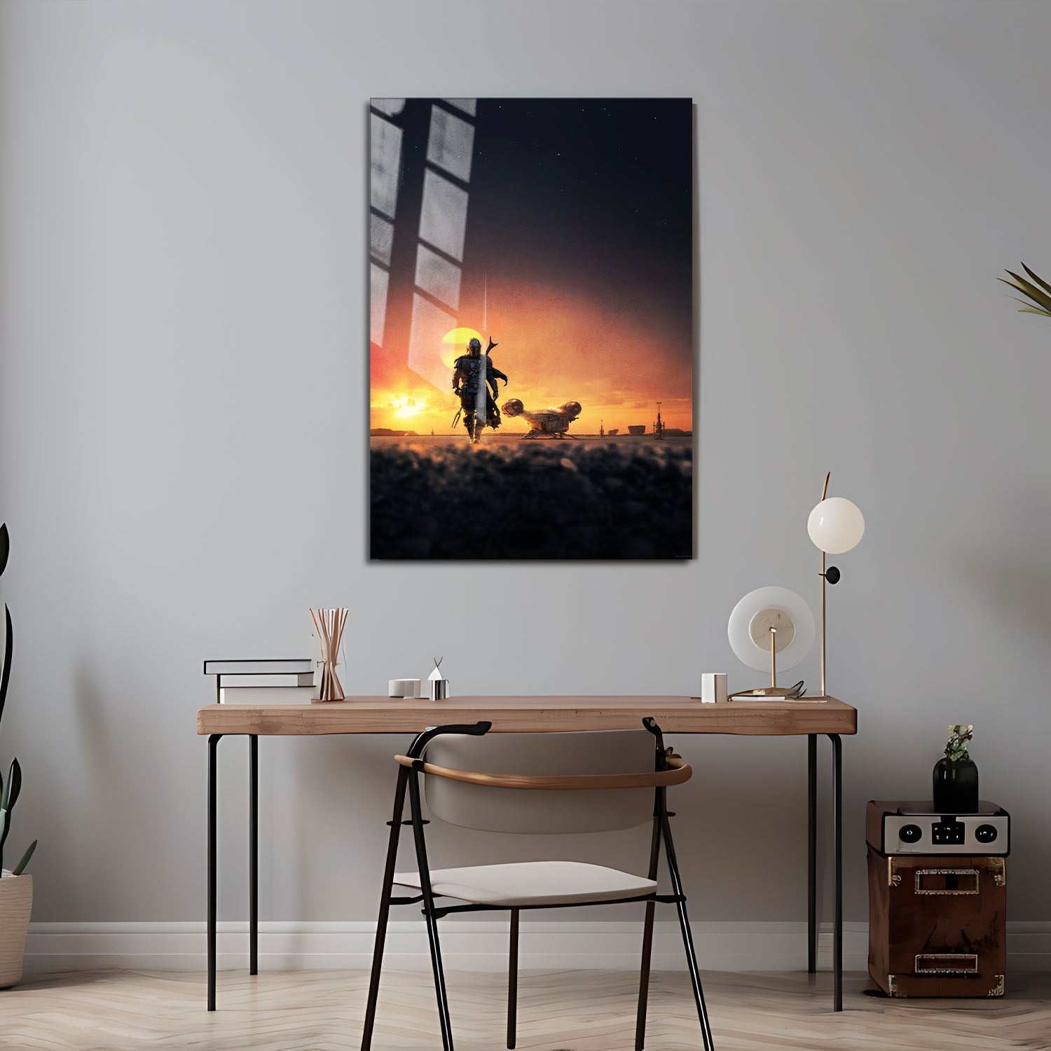 Flex Designs Metal Poster The Mandalorian Key Art 24 x 36" Home Goods - TV Show 2019 TV Show Metal Poster