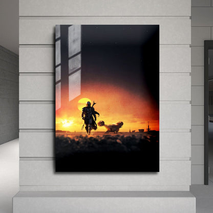 Flex Designs Metal Poster The Mandalorian Key Art 24 x 36" Home Goods - TV Show 2019 TV Show Metal Poster