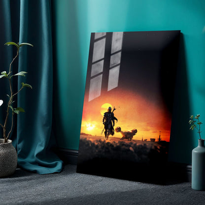 The Mandalorian Key Art TV Show Metal Poster