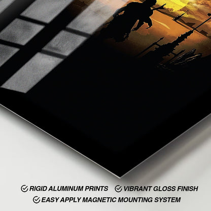 Flex Designs Metal Poster The Mandalorian Key Visual 11 x 17" Home Goods - TV Show 2019 TV Show Metal Poster